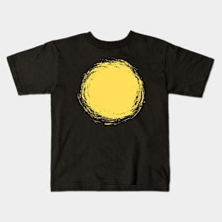 Round Grungy Paint Stain Texture Kids T-Shirt